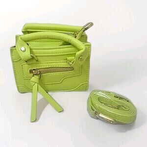 Women Hand Bag Mini Key Lime Green Shoulder Bag Crossbody Bag W Strap
